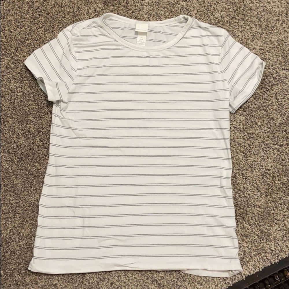 Striped White T-shirt